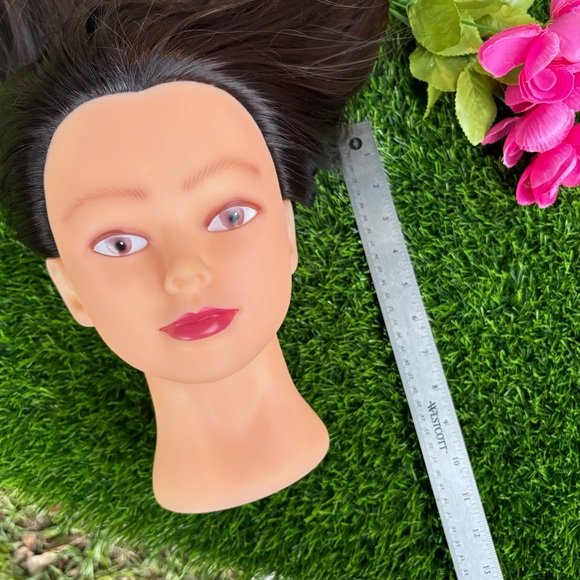 MANNEQUIN HEAD WIG PRACTICE HAIRSTYLE BEAUTICIAN HAIRDRESSER UPDO COSMETOLOGY - Picture 3 of 15